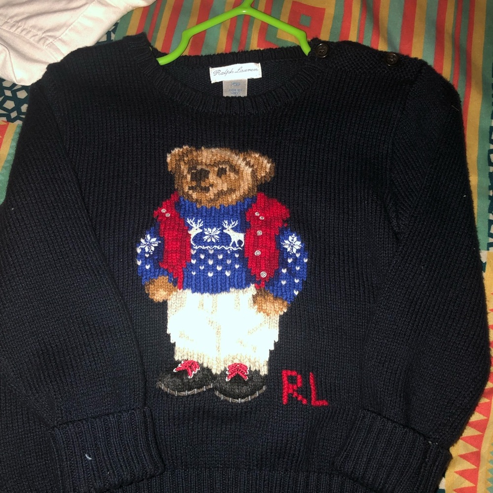 Brand New polo bear sweater 24m